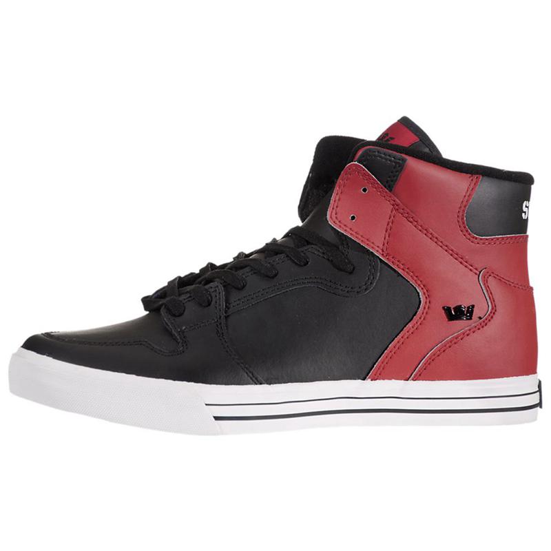 Supra VAIDER Sneaker High Herren Schwarz Bordeaux Deutsch QSTOW7451